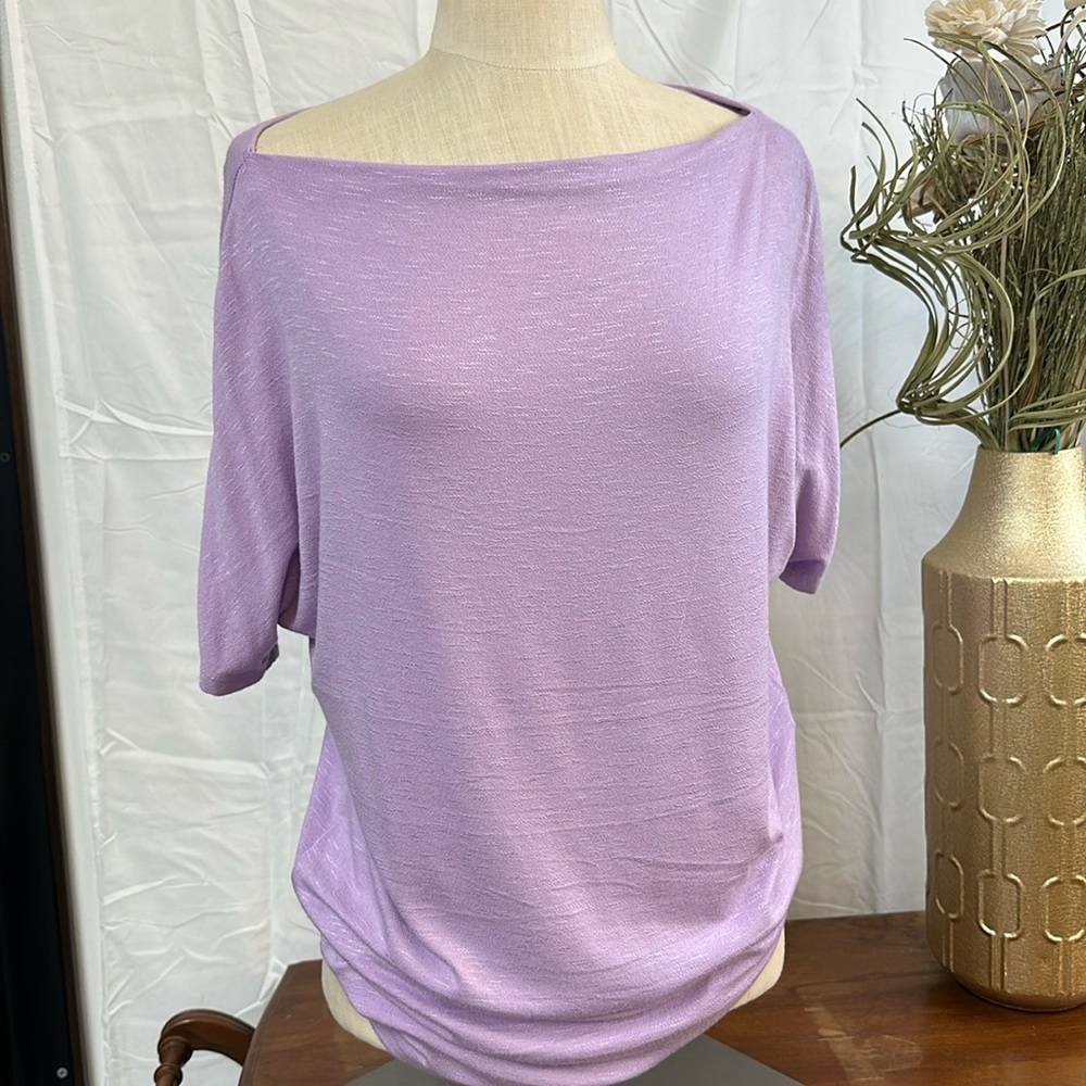 Super soft wide neck top